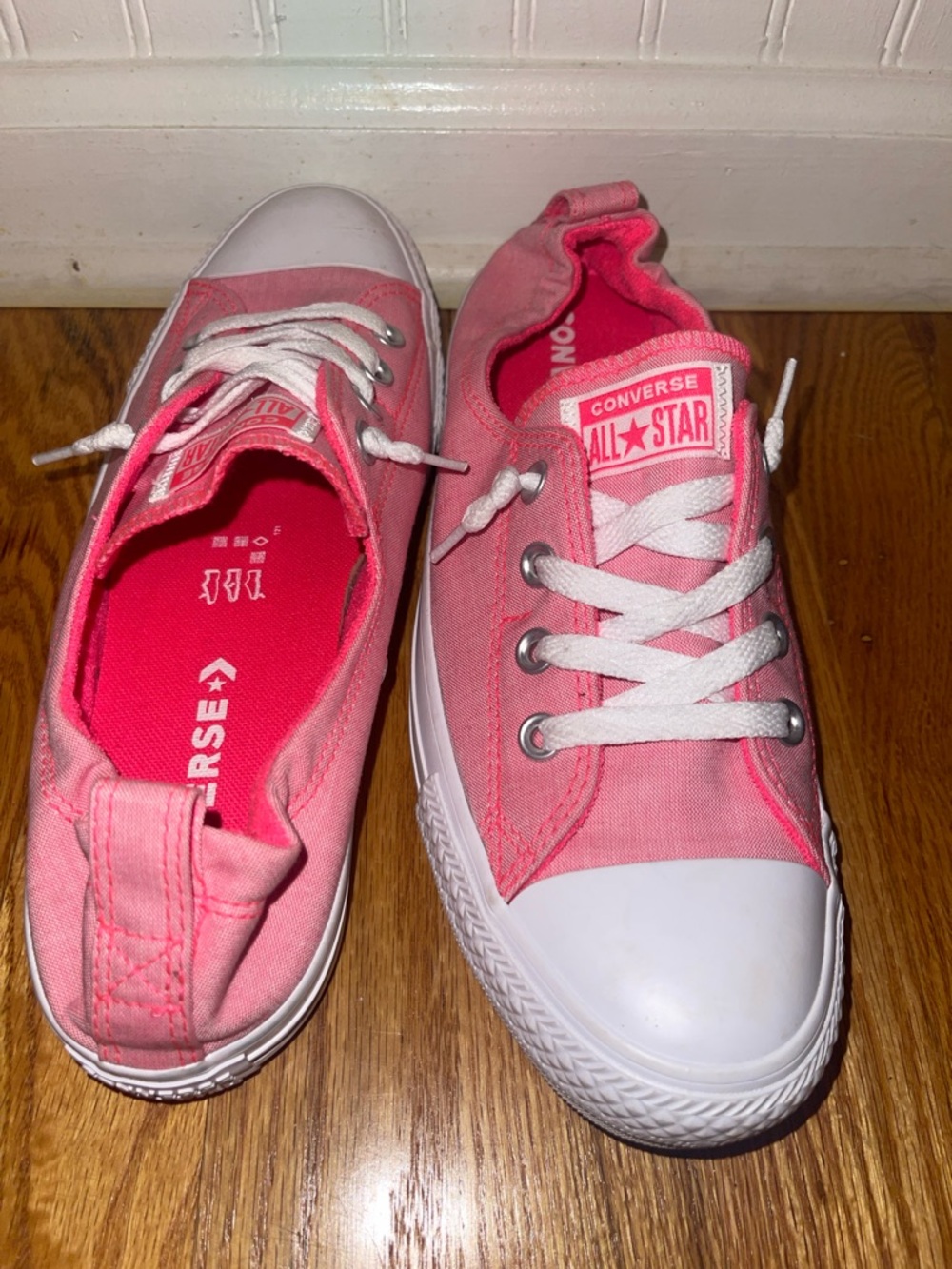 Converse Shoreline Pink Canvas Sneakers women Size 10 - Picture 4 of 4